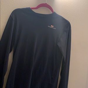 Navy Blue Vineyard Vines Long Sleeve Youth Tee
